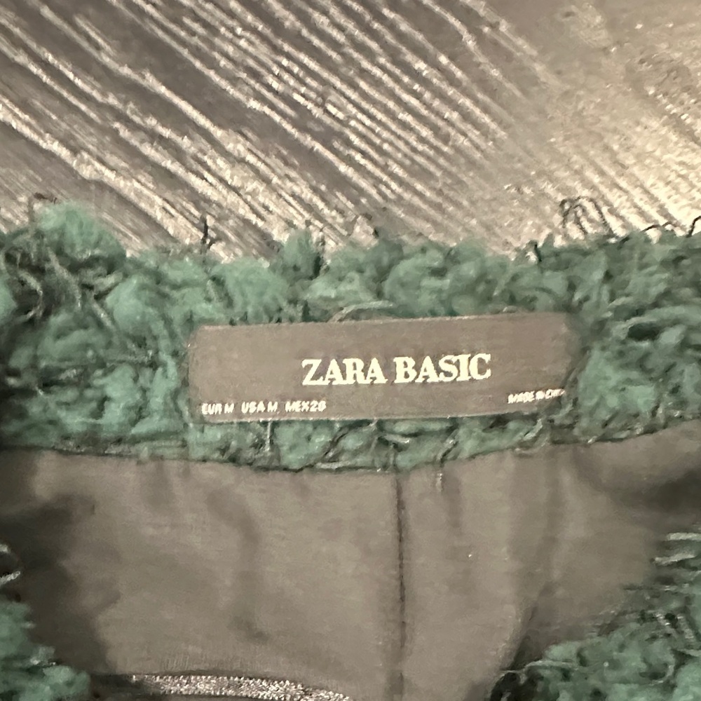 Zara Textured Green Jacket - Picture 3 of 4